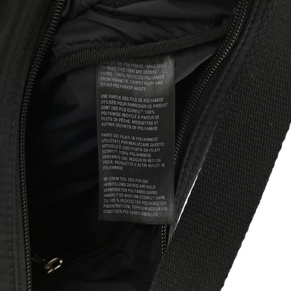 Balenciaga Recycled Sport Nylon Logo Embroidered Wheel Sling Bag Black White 8 of 9