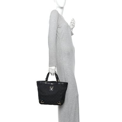 Gucci Monogram Small Abbey Tote Black 2 of 10