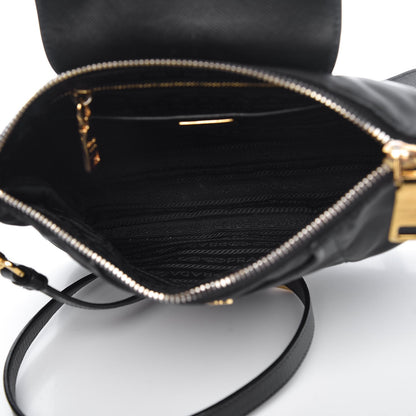 Prada Tessuto Nylon Saffiano Crossbody Bag Nero Black 5 of 13