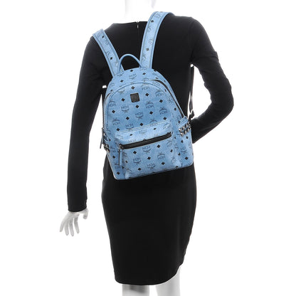 MCM Visetos Small Side Stud Stark Backpack Blue 2 of 10
