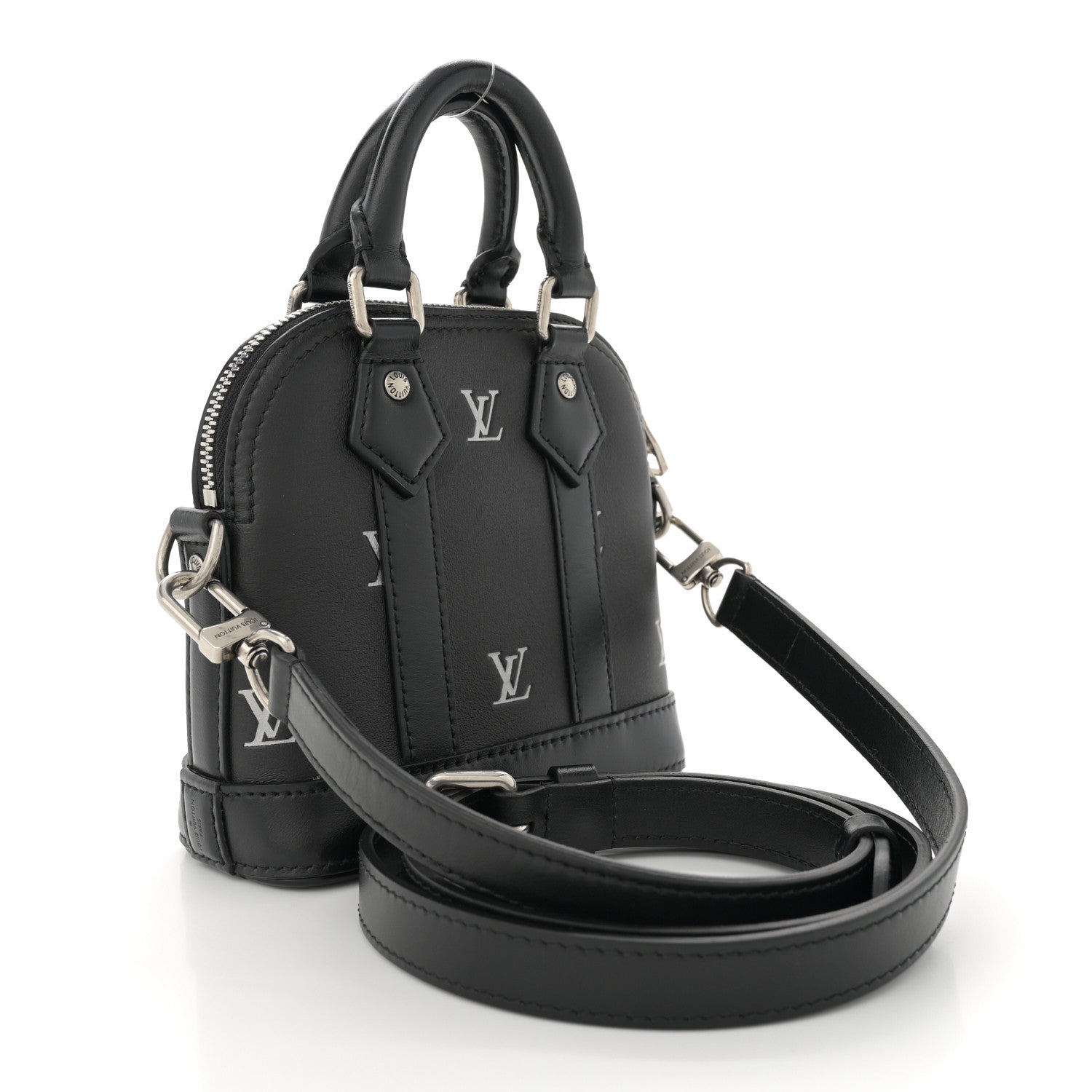 Louis Vuitton Nano Alma Black Silver 3 of 10