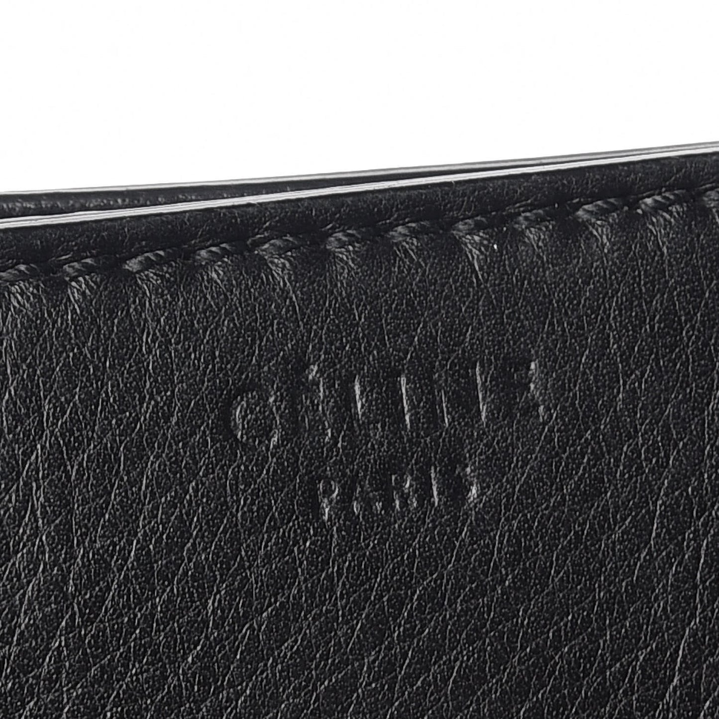 Grained Calfskin Medium Phantom Luggage Black