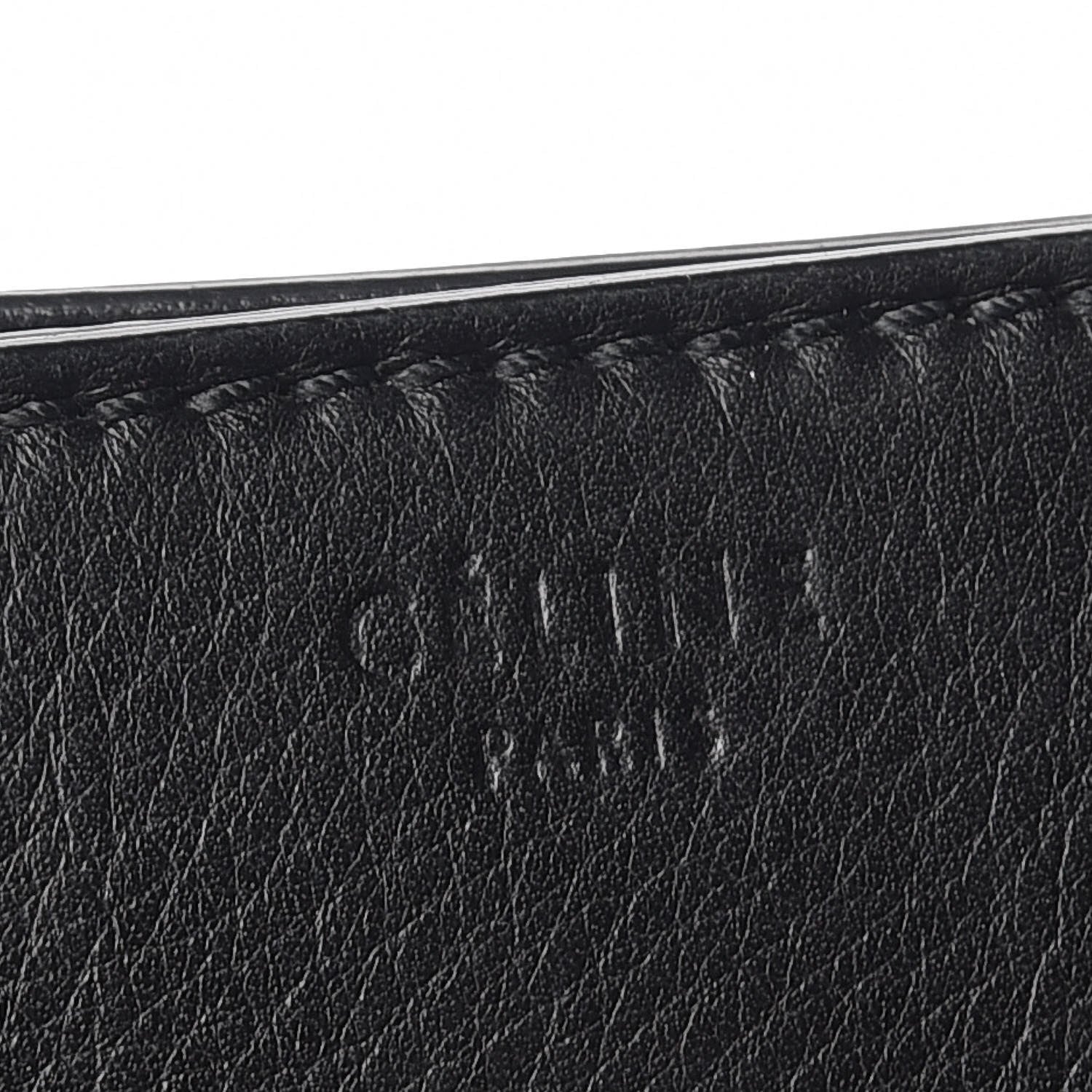 Celine Grained Calfskin Medium Phantom Luggage Black 8 of 16