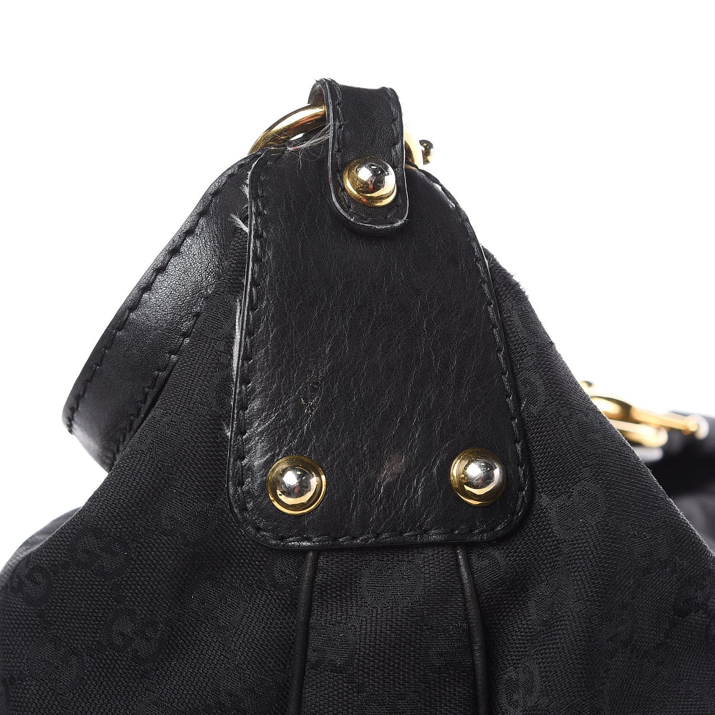 Monogram Large Jockey Hobo Black