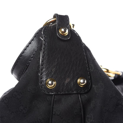 Gucci Monogram Large Jockey Hobo Black 17 of 17