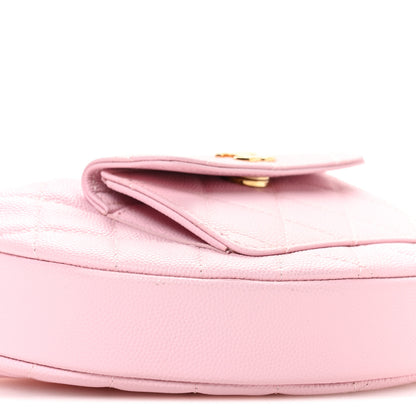 Chanel Caviar Quilted Polly Pocket Pouch Hobo Light Pink 9 of 11