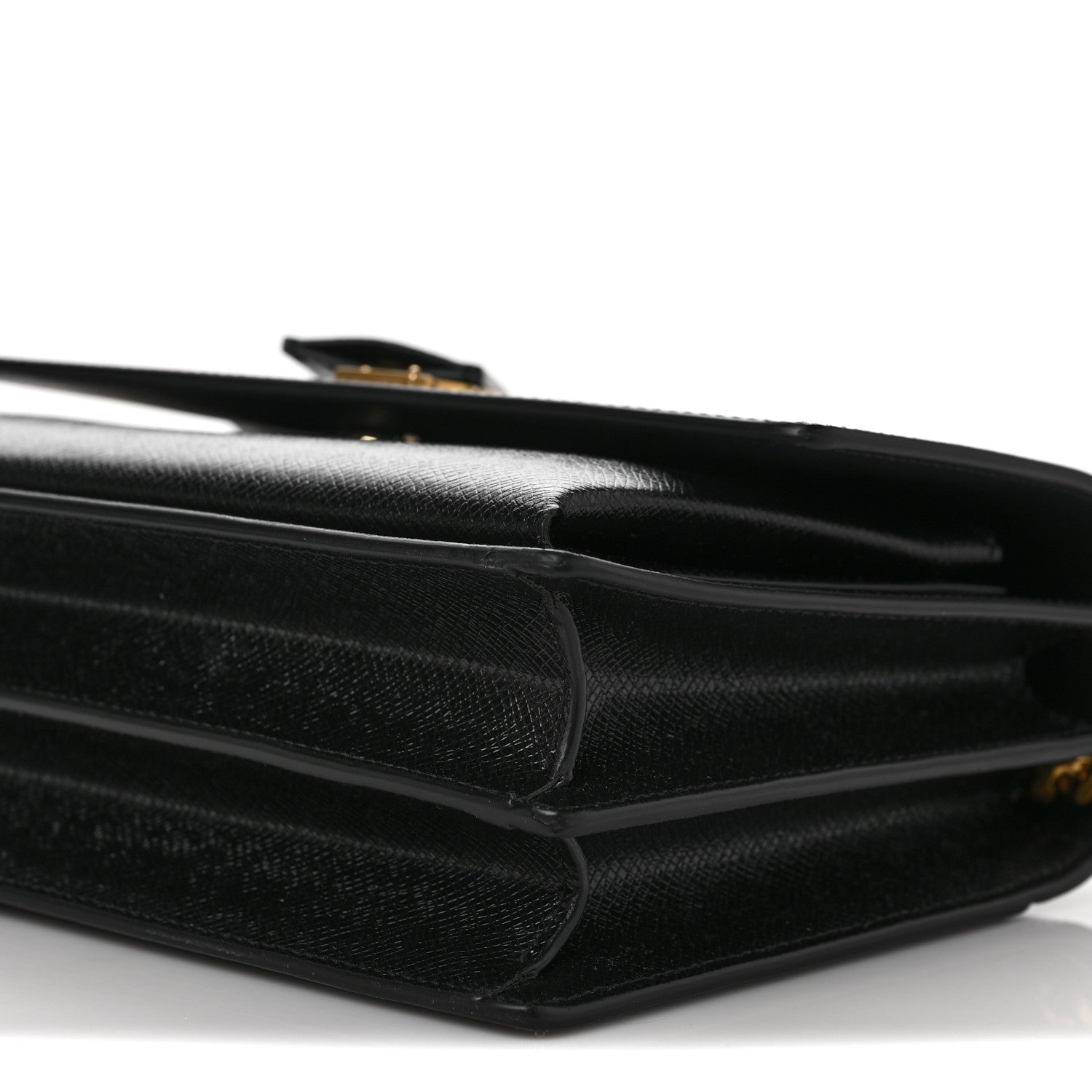 Saint Laurent Coated Bark Calfskin Medium Monogram Sunset Black 8 of 10