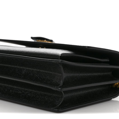 Saint Laurent Coated Bark Calfskin Medium Monogram Sunset Black 8 of 10