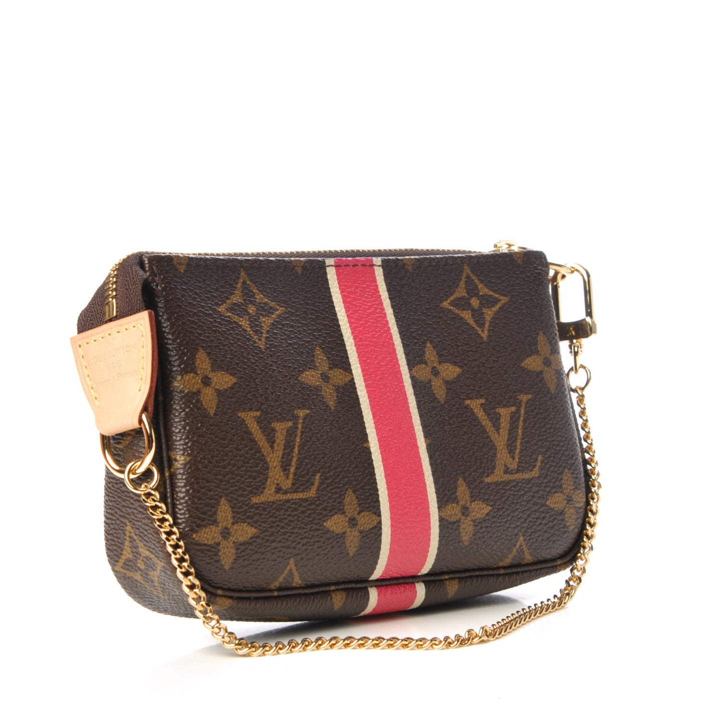 Monogram My LV Heritage Mini Pochette Accessories Fuchsia Ivory