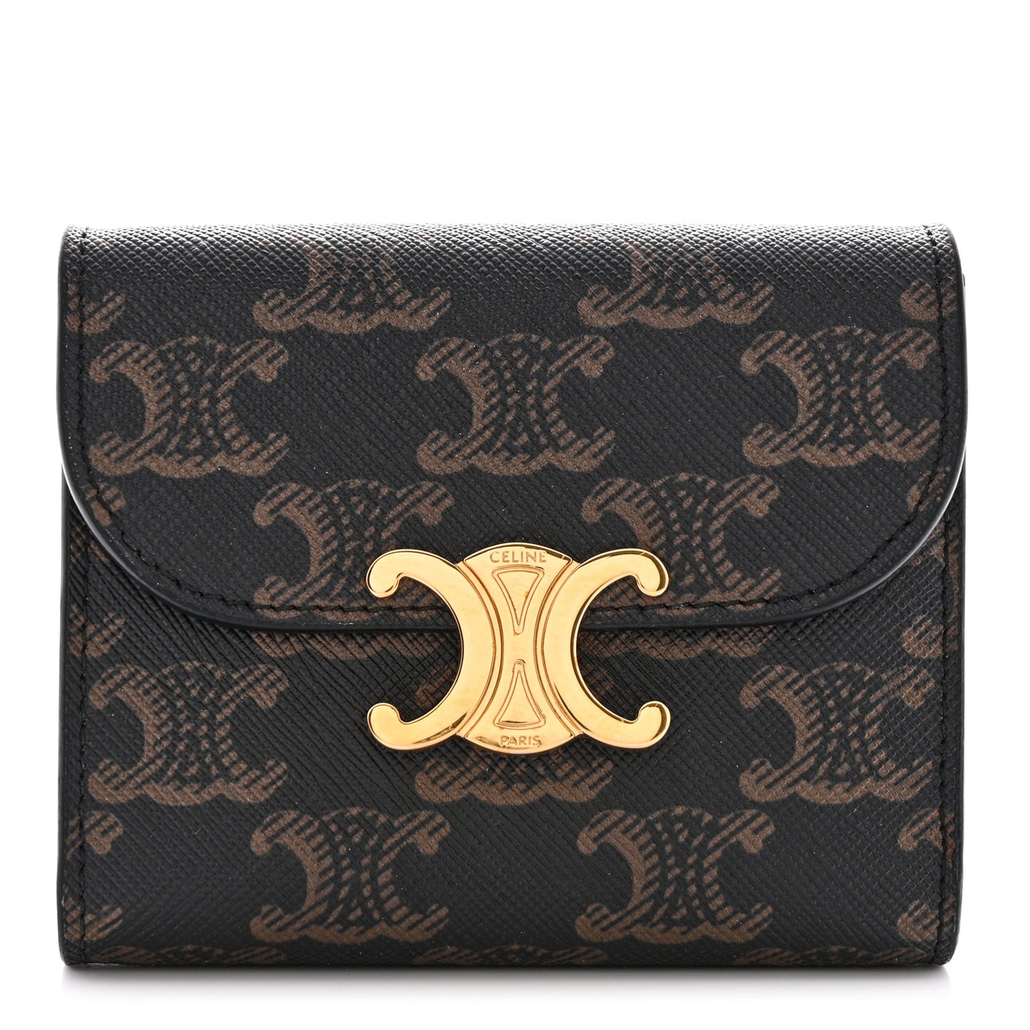 Triomphe Canvas Small Triomphe Wallet Tan