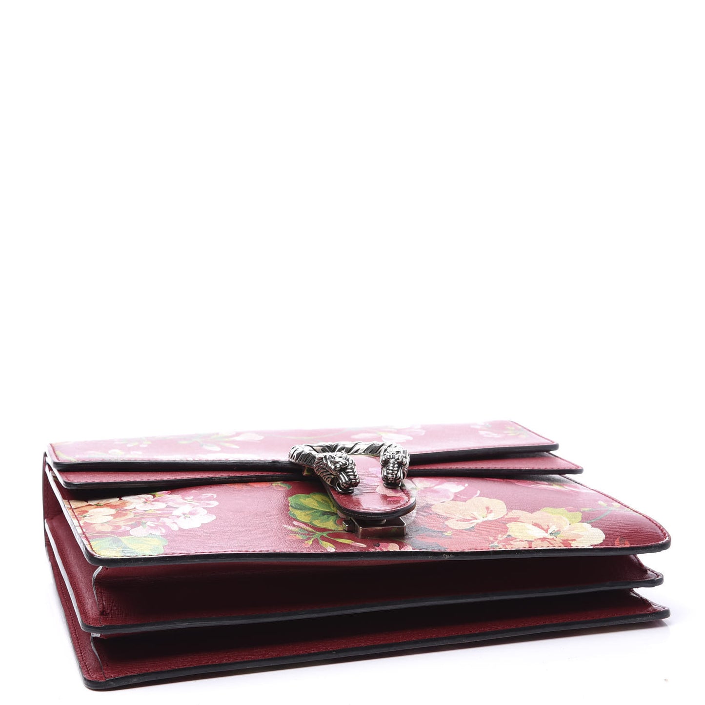 Calfskin Blooms Print Medium Dionysus Shoulder Bag Romantic Cherry Multicolor