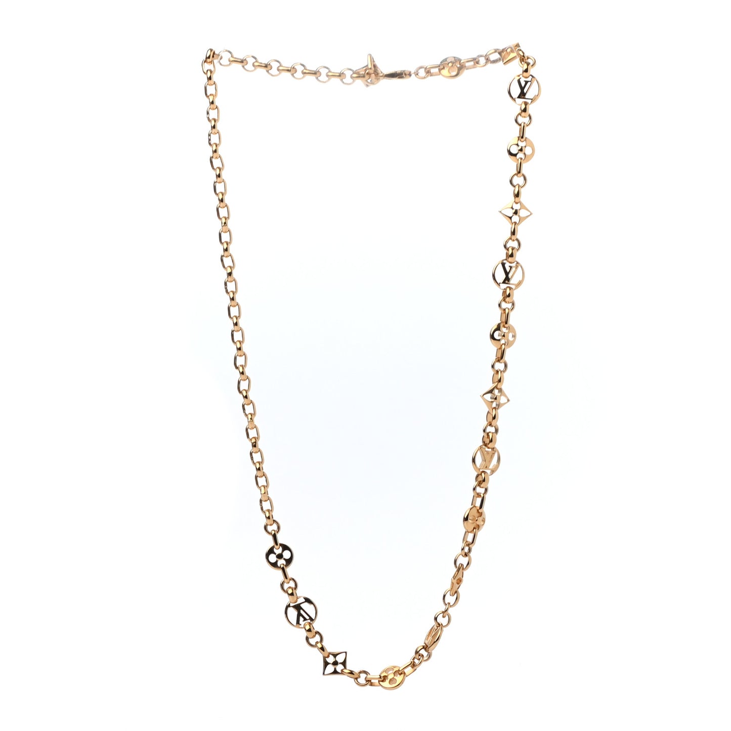 Metal Crazy In Lock Necklace Gold