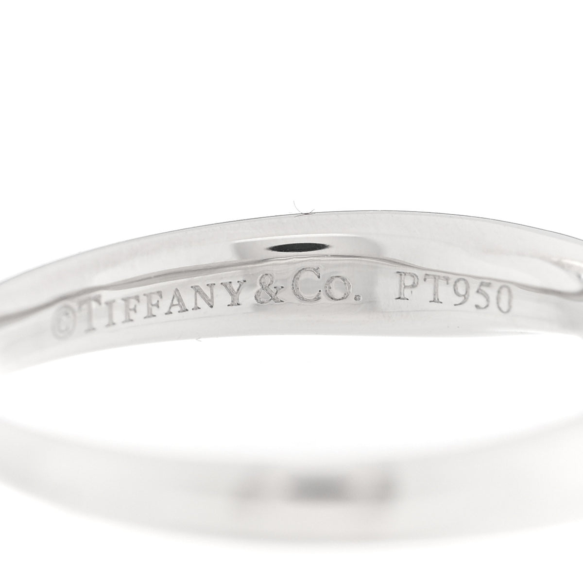 Tiffany Platinum Diamond .25ct Harmony Solitaire Engagement Ring 45 3.25 4 of 5
