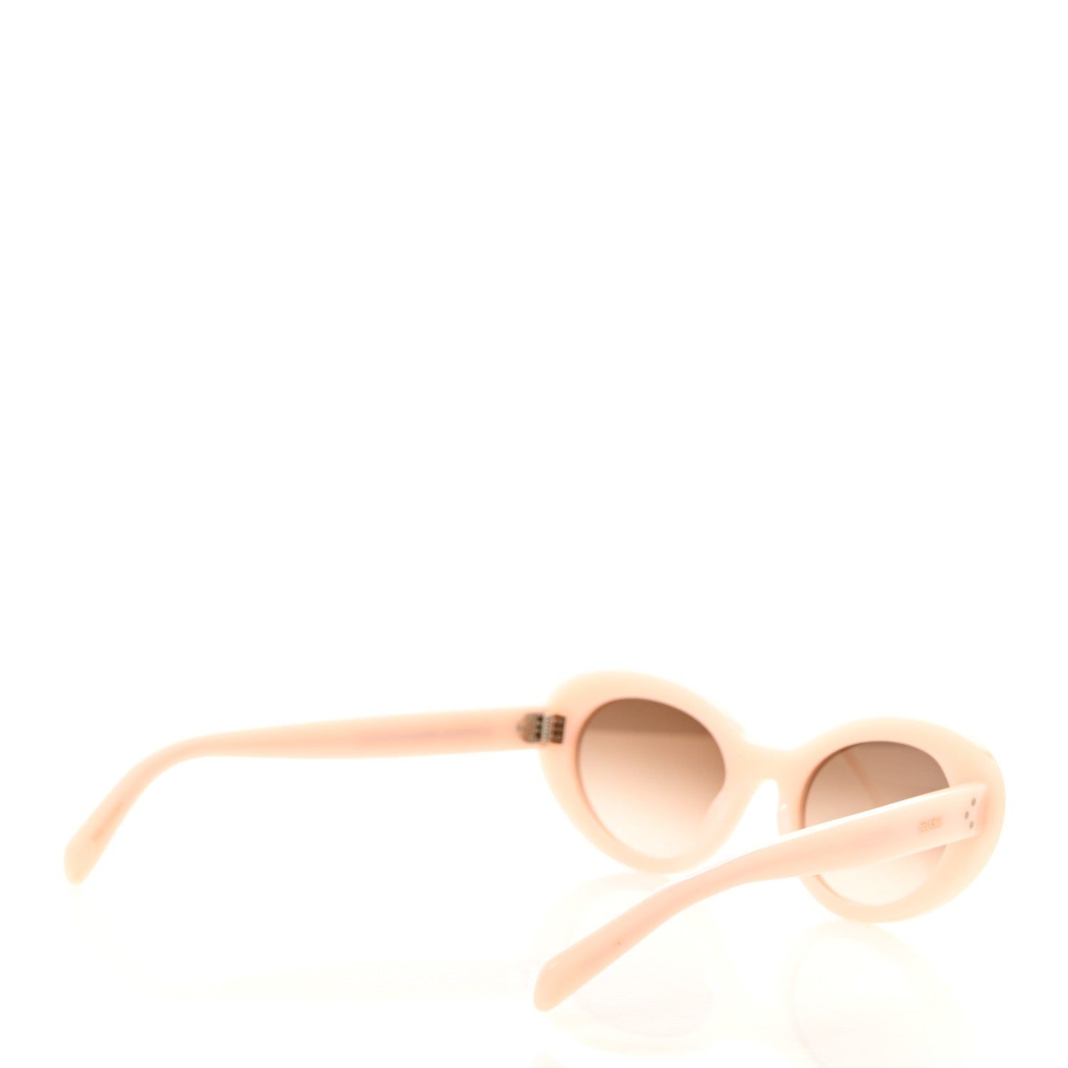 Celine Acetate Cat Eye Sunglasses CL401931 Milky Pastel Rose Brown 4 of 7