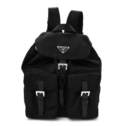 Prada Tessuto Nylon Saffiano Small Backpack Black 1 of 9