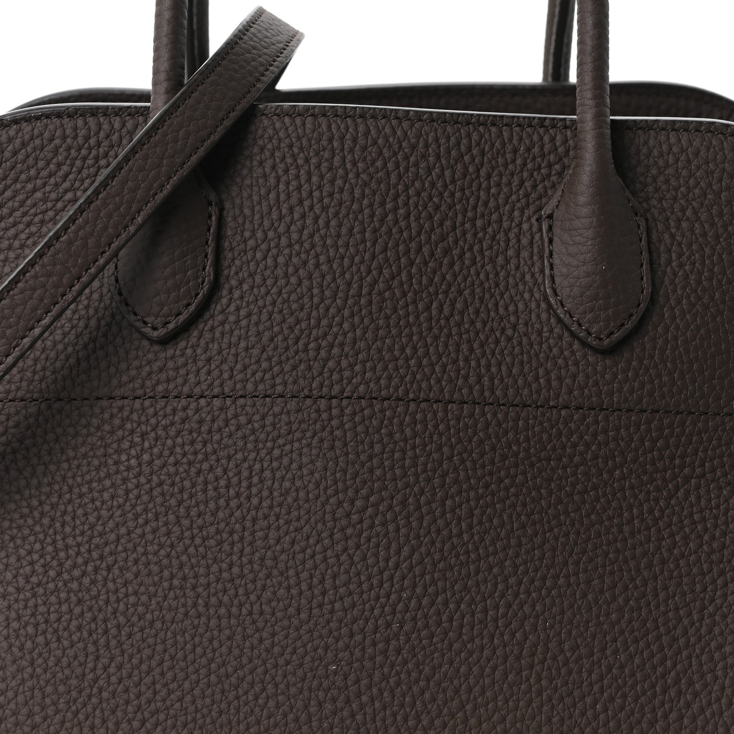 Matte Grained Calfskin Soft Margaux 12 Deep Brown