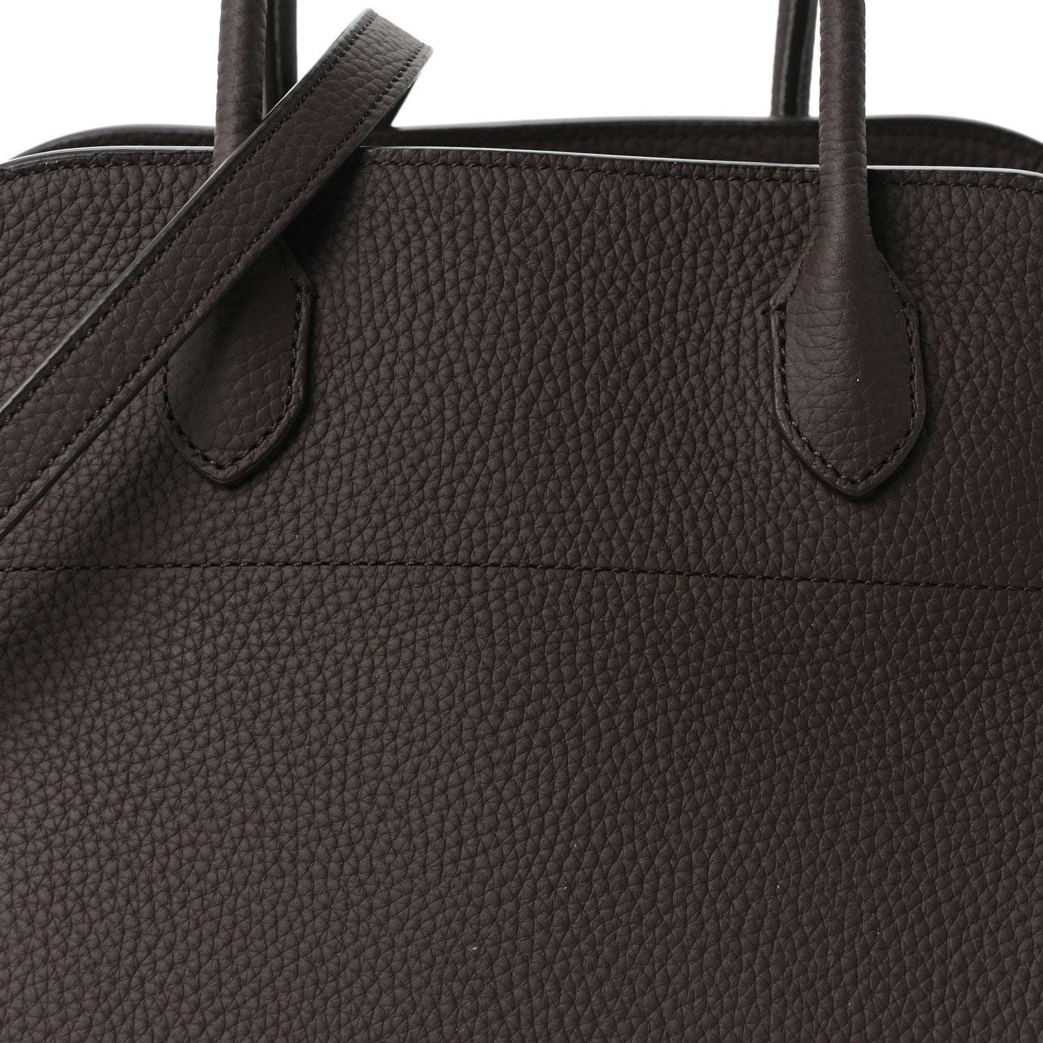 The Row Matte Grained Calfskin Soft Margaux 12 Deep Brown 7 of 9