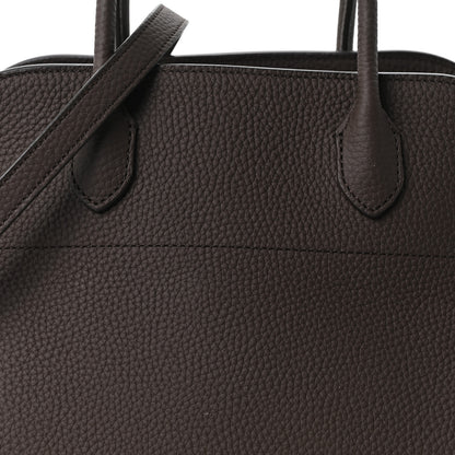 The Row Matte Grained Calfskin Soft Margaux 12 Deep Brown 7 of 9