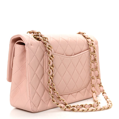 Chanel Lambskin Quilted Medium Double Flap Light Pink 3 of 9