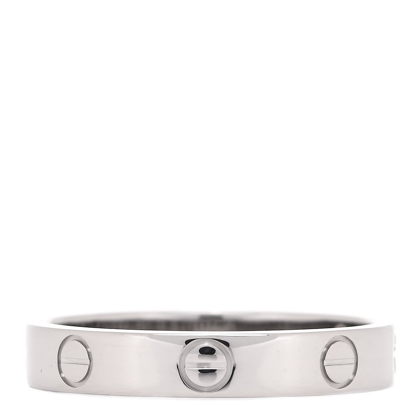 18K White Gold 3.5mm LOVE Wedding Band Ring 56 7.75