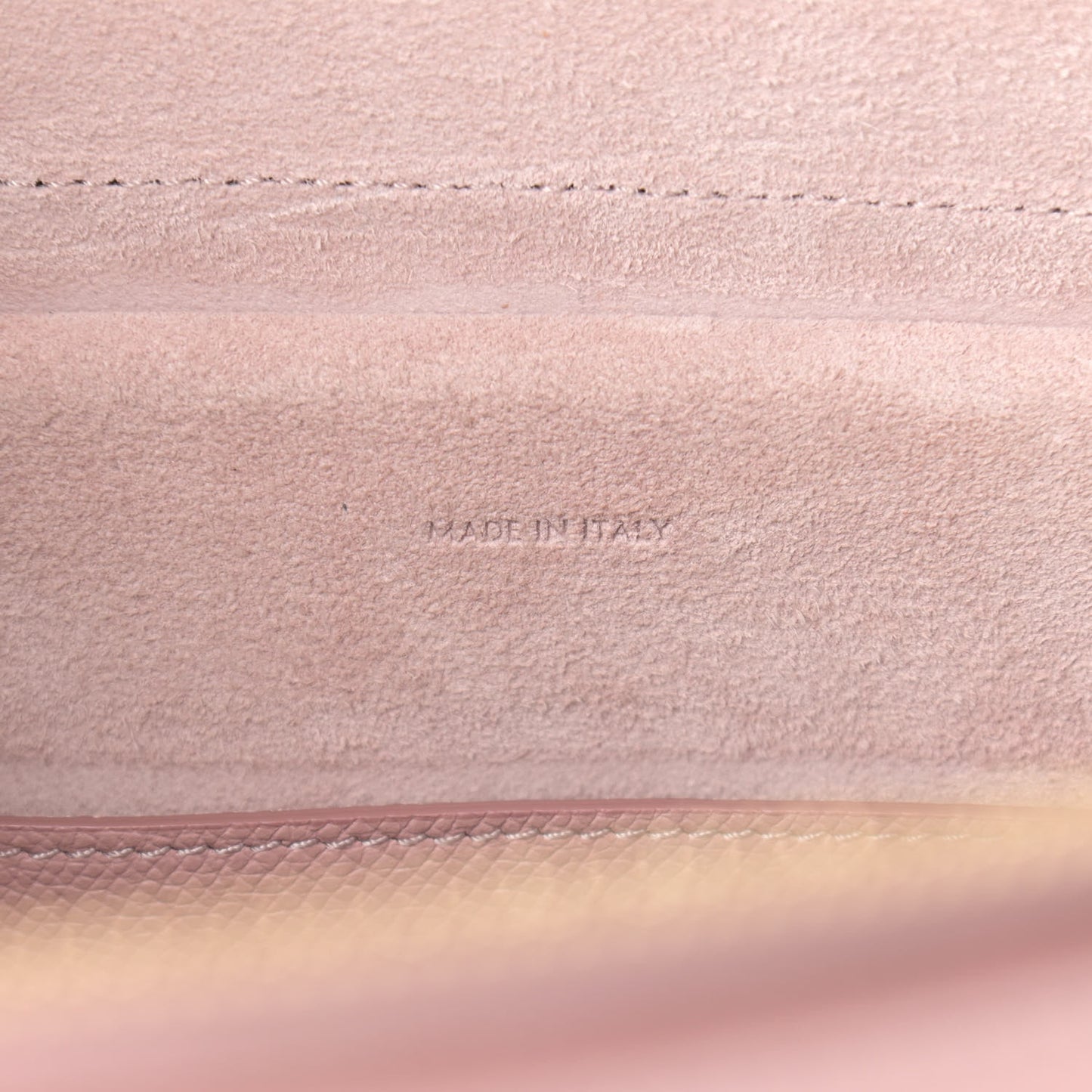 Grained Calfskin Micro Belt Bag Vintage Pink