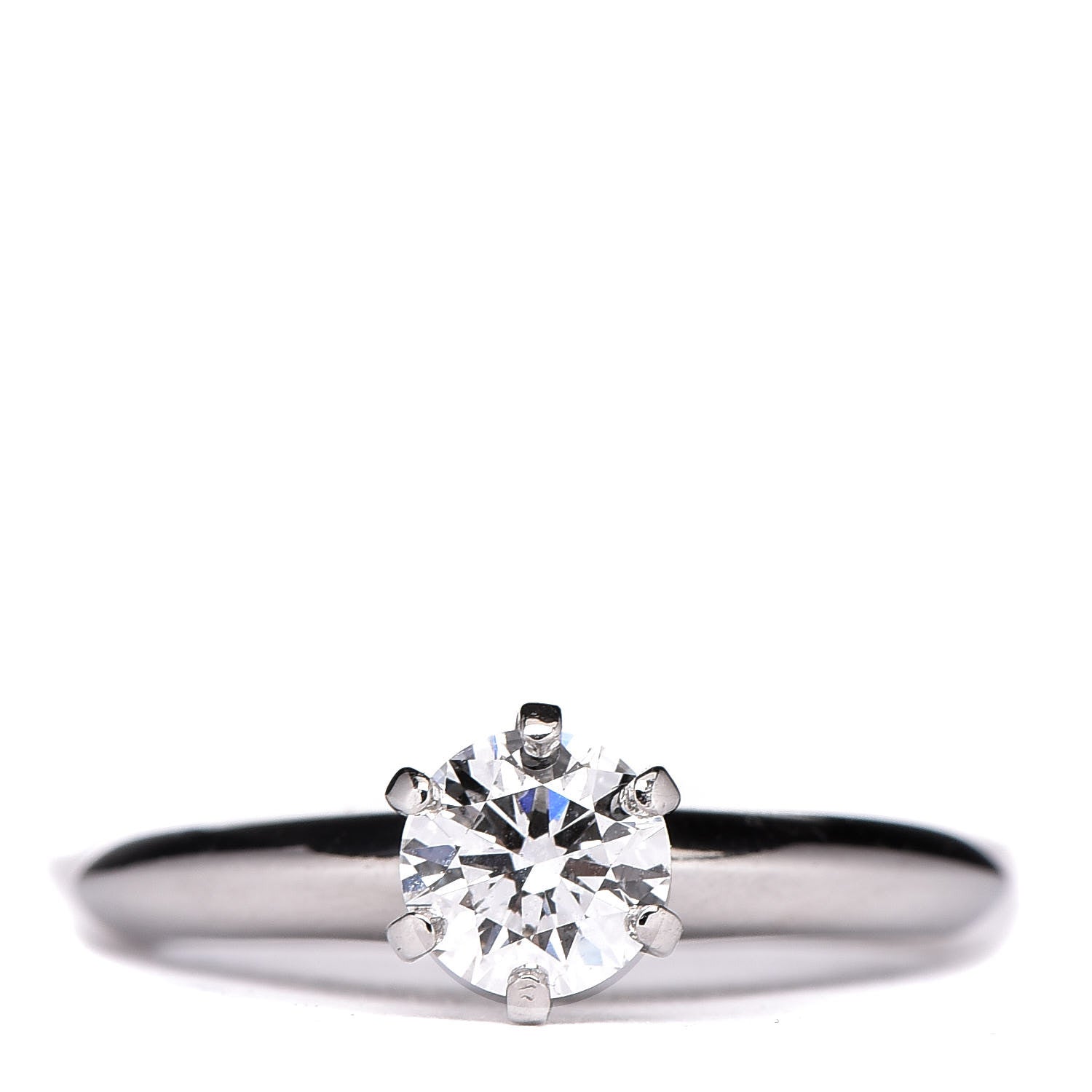 Tiffany Platinum Diamond .70ct Solitaire Engagement Ring 51 5.75 1 of 7