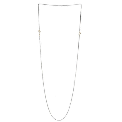 David Yurman Sterling Silver 14K Yellow Gold Bel Aire Chain Necklace 3 of 5