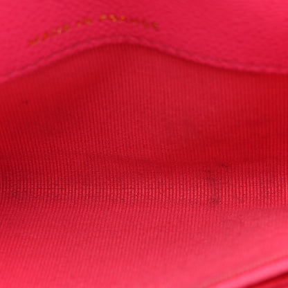 Chanel Caviar Quilted Flap Card Holder Wallet Fuchsia 10 of 12