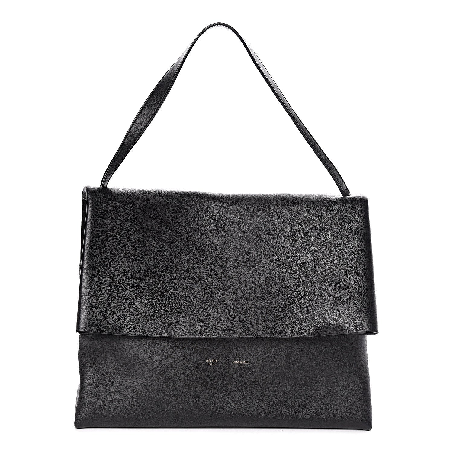 Celine Calfskin All Soft Shoulder Bag Black 1 of 7