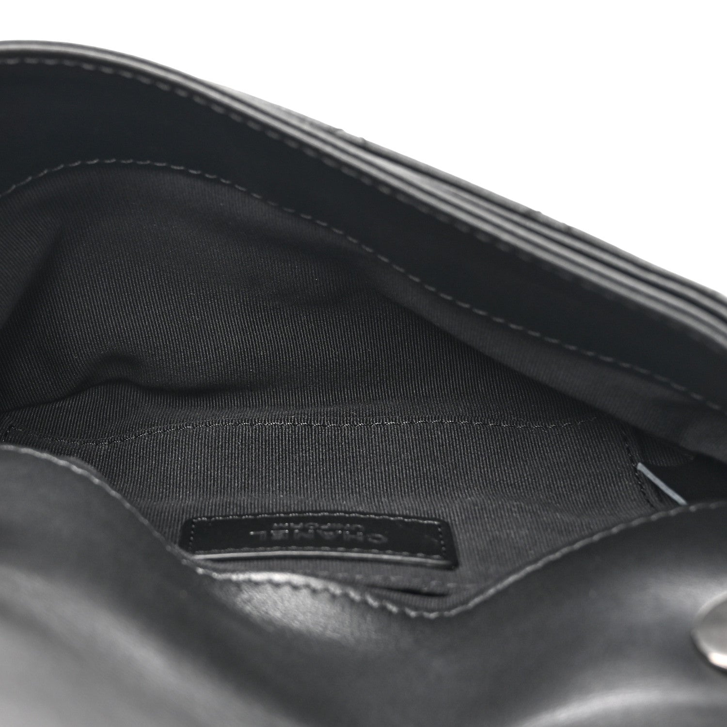 Chanel Calfskin Quilted CC Uniform Flap Belt Bag Black 5 of 10