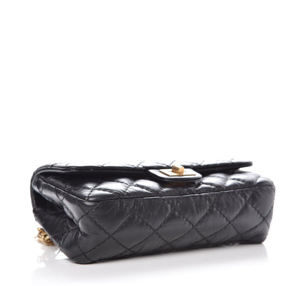 Chanel Aged Calfskin Quilted 2.55 Reissue Chain Waist Bag Black 4 of 10