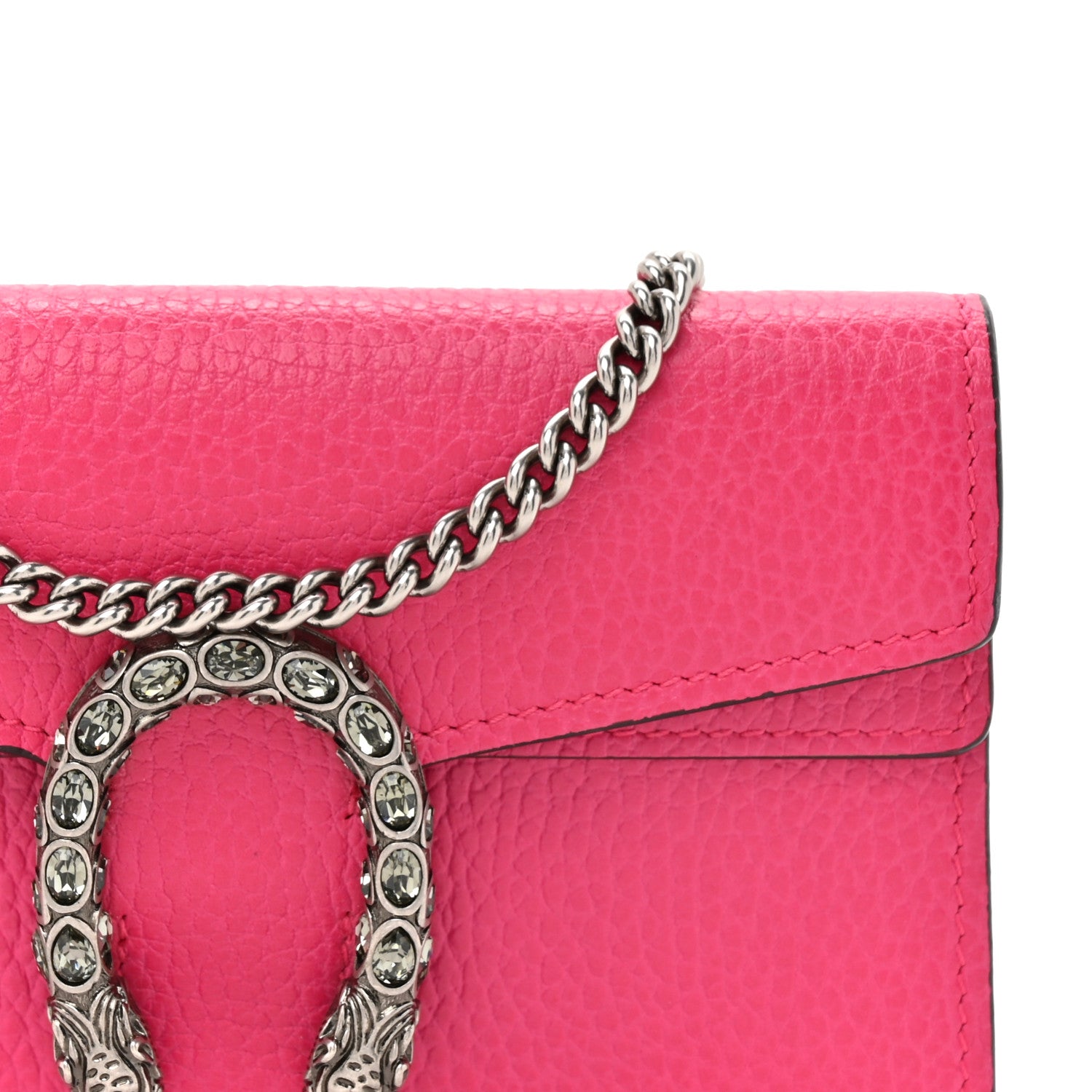 Gucci Dollar Calfskin Crystal Super Mini Dionysus Shoulder Bag Box