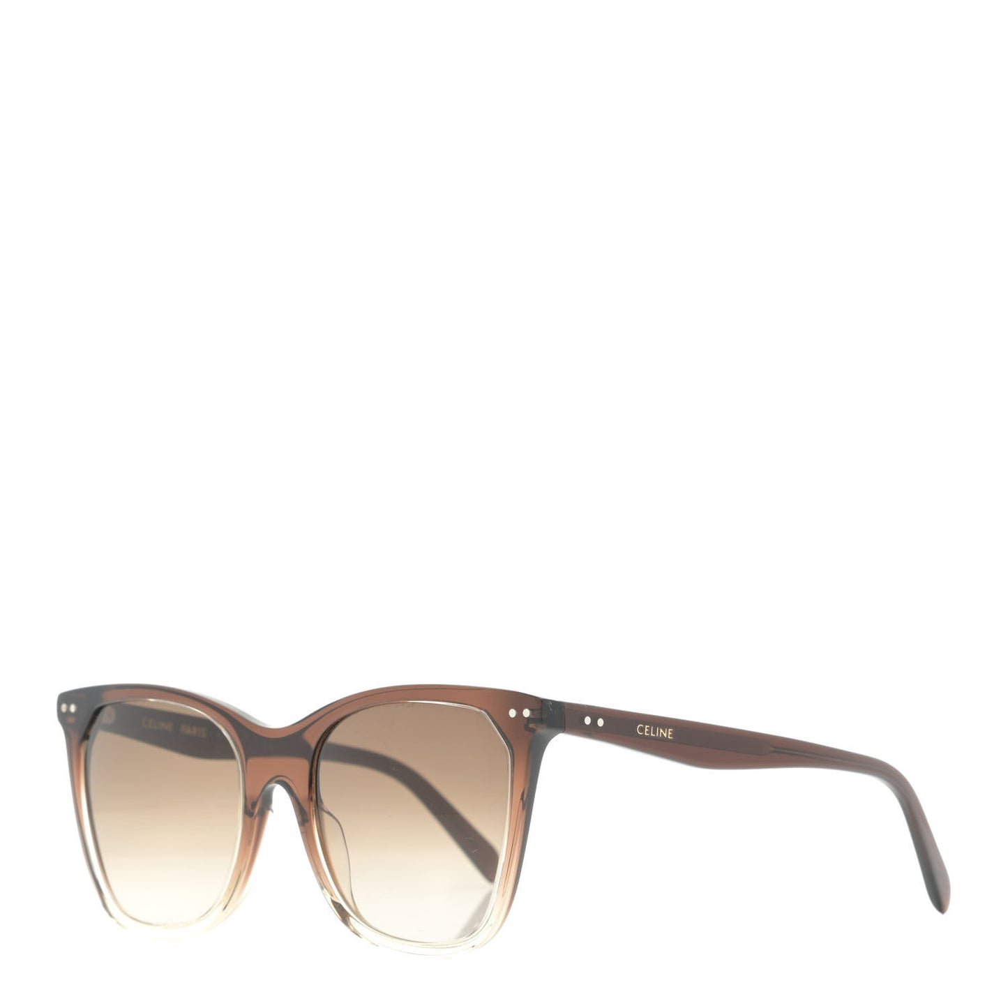 Acetate Cat Eye Gradient Sunglasses CL401341 Dark Brown