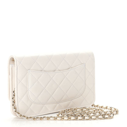 Chanel Caviar Quilted Wallet On Chain WOC White 3 of 10