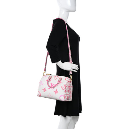 Louis Vuitton Monogram Giant By The Pool 2.0 Speedy Bandouliere 25 Rose 2 of 9