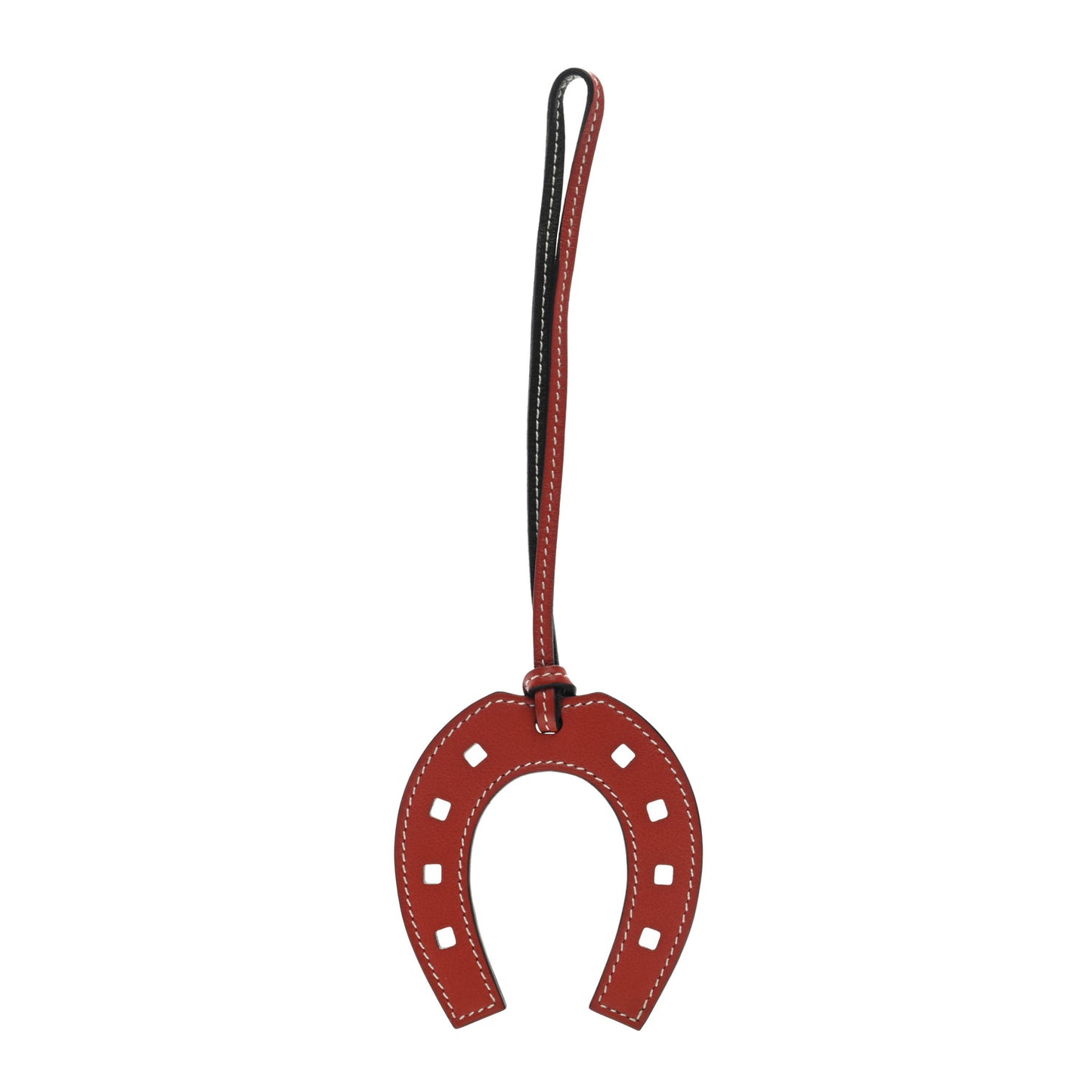 Swift Paddock Horseshoe Bag Charm Sanguine Chocolate