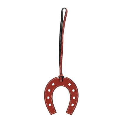Hermes Swift Paddock Horseshoe Bag Charm Sanguine Chocolate 1 of 3