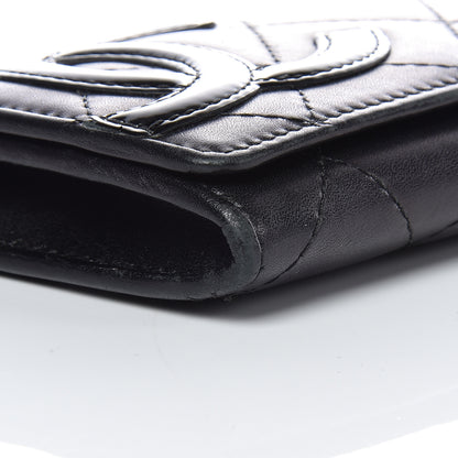 Chanel Calfskin Quilted Cambon Business Card Holder Black 9 of 15