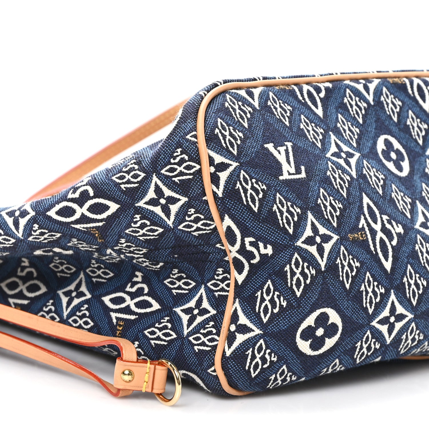 Louis Vuitton Jacquard Since 1854 Neverfull MM Blue 9 of 10