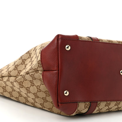 Gucci Monogram Large Marrakech Tote Red 9 of 11