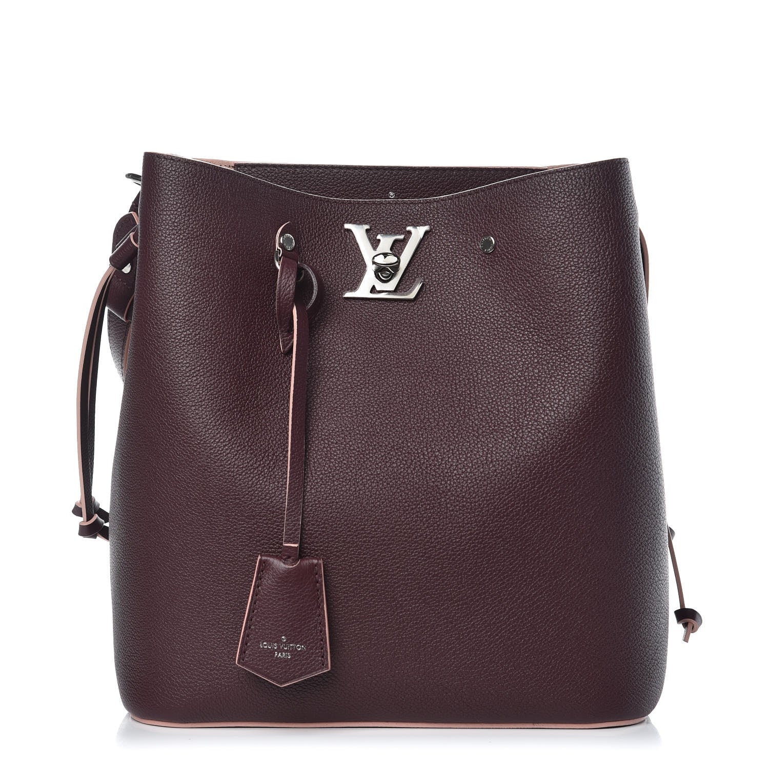 Louis Vuitton Calfskin Lockme Bucket Prune 1 of 9