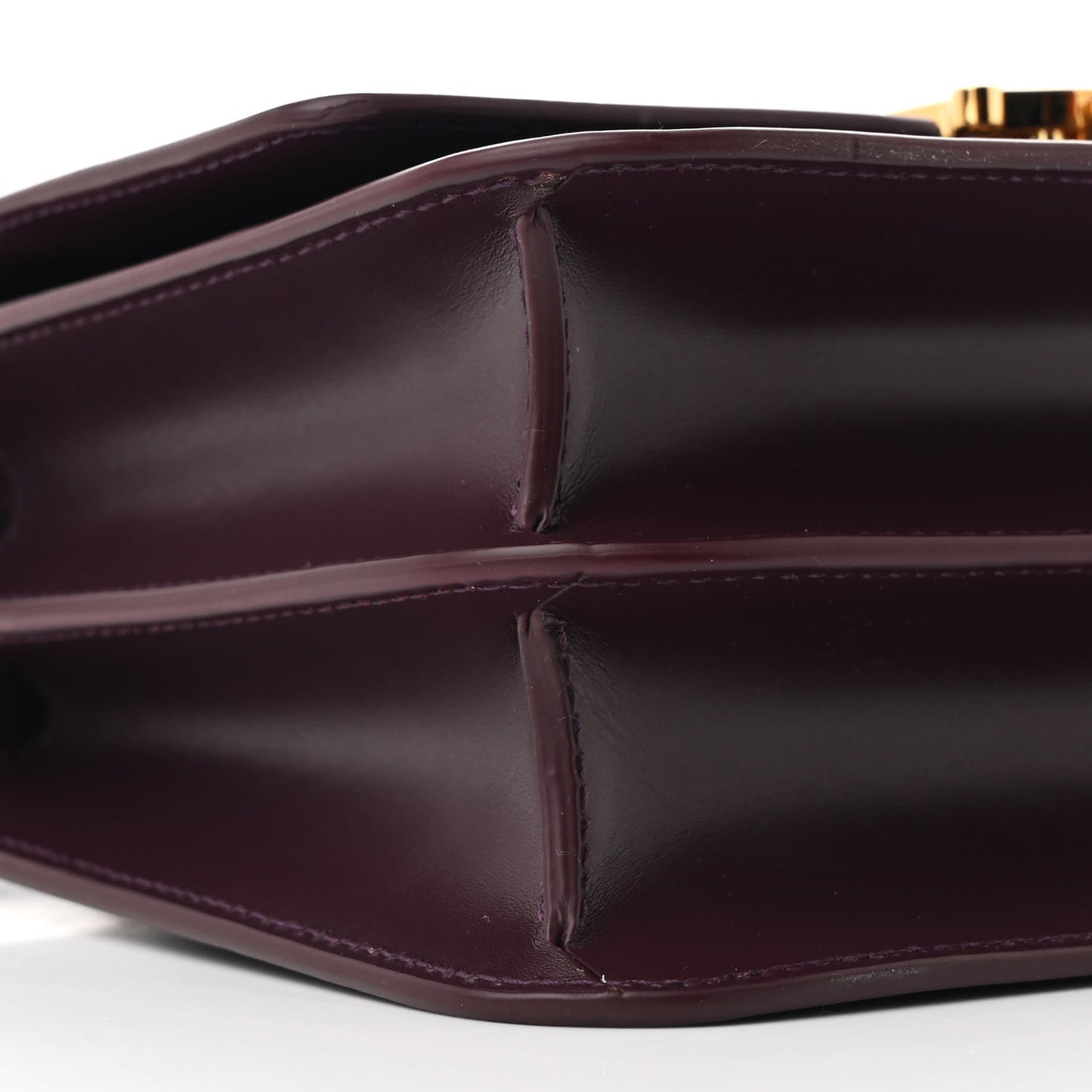 Calfskin Small TB Bag Deep Maroon