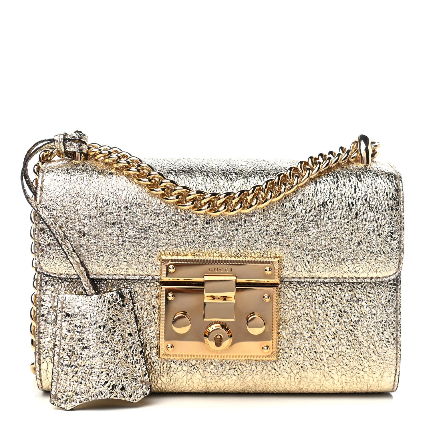 Gucci Galassia Small Padlock Shoulder Bag Platino 1 of 4