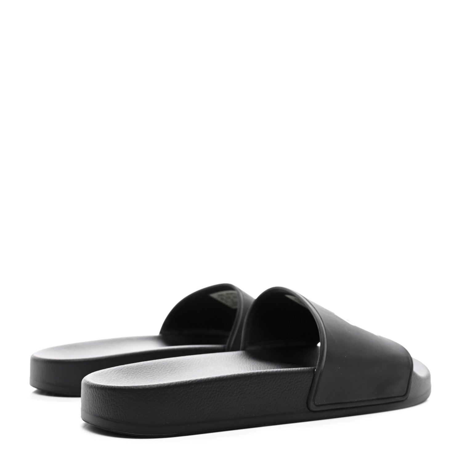 Balenciaga Rubber Paris Logo Womens Slide Sandals 39 Black 4 of 8