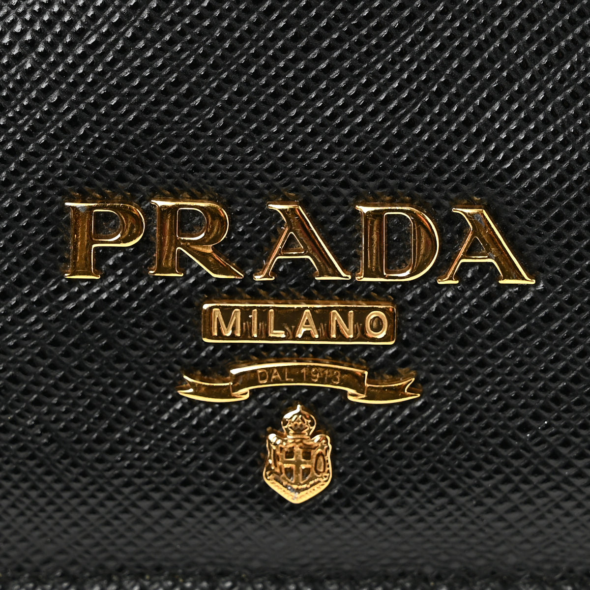 Saffiano Metal Bi-Fold Wallet  Black