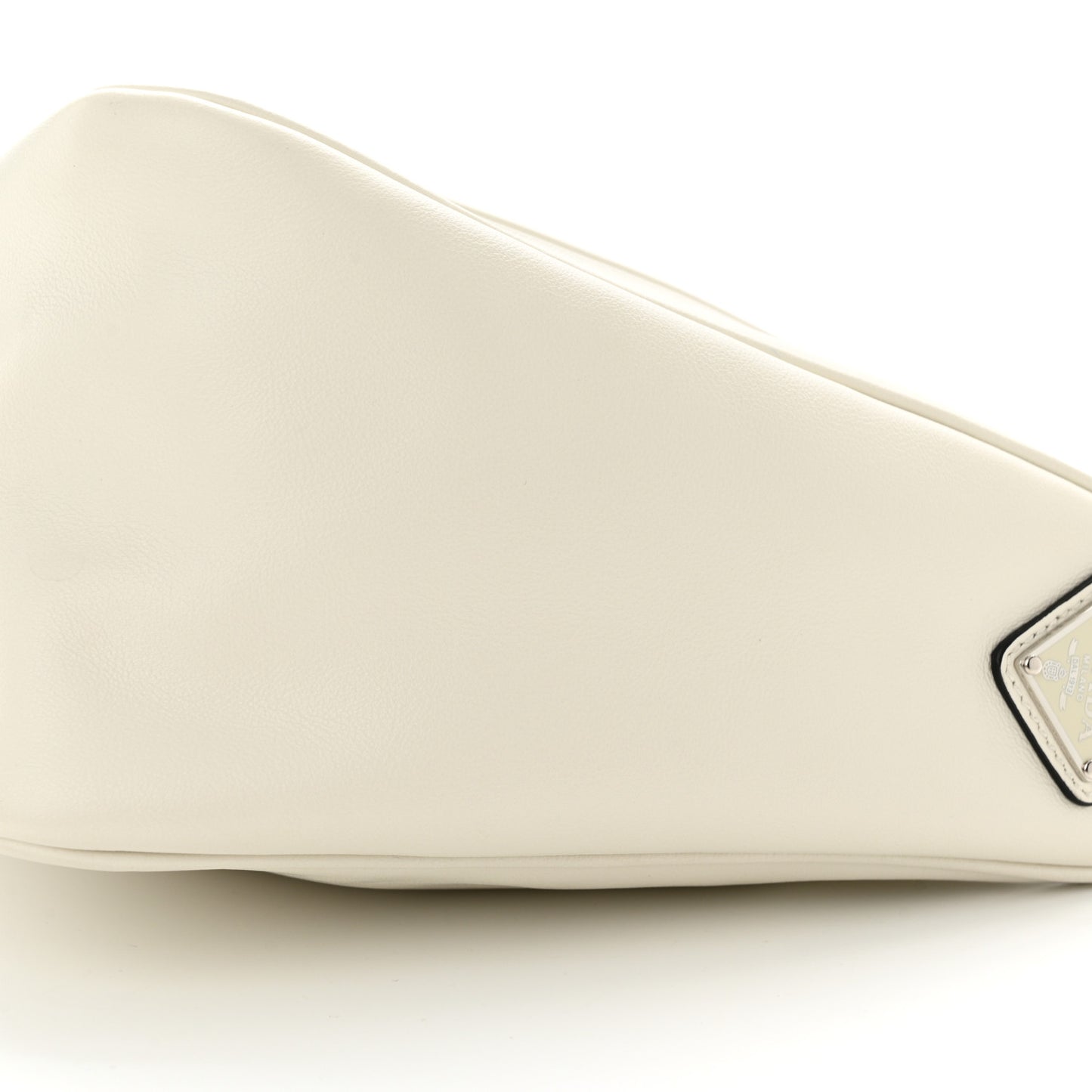 Grace Lux Triangle Shoulder Bag White