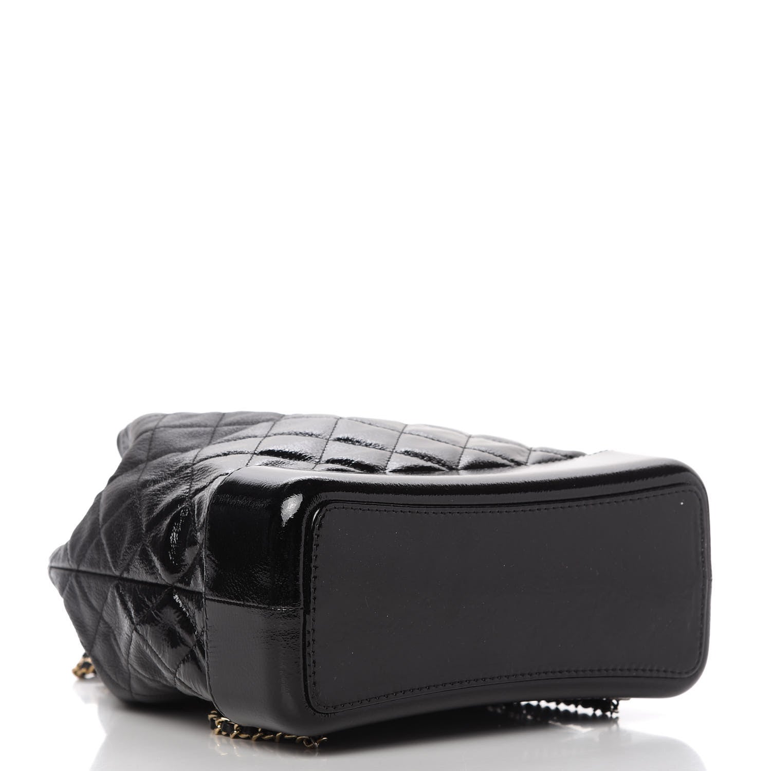 Chanel Aged Calfskin Quilted Gabrielle Backpack Black 4 of 10