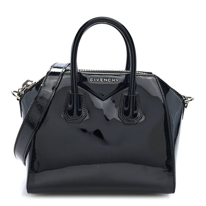 Givenchy Patent Calfskin Mini Antigona Black Black 1 of 9