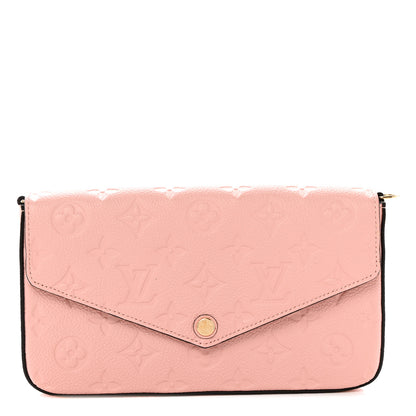 Louis Vuitton Empreinte Pochette Felicie Chain Wallet Rose Poudre 1 of 8