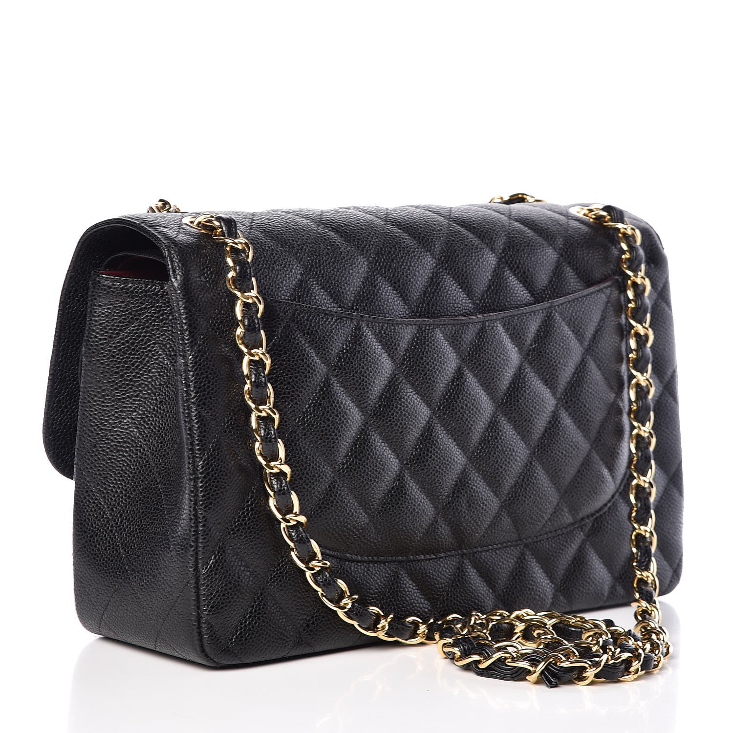 Chanel Caviar Quilted Jumbo Double Flap Black 3 of 9